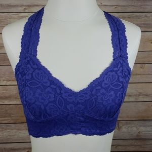 Purple Free People lace bralet